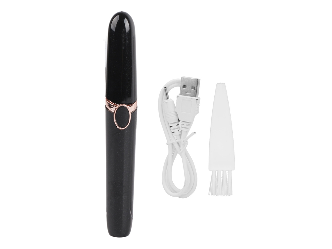 Afeitadora Eléctrica De Cejas Usb Para Mujeres Máquina Painless De Depilación Facial Shaver Negra