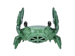 Soporte para teléfono móvil Yunzii 2 en 1, altavoz Bluetooth con forma de cangrejo y sonido envolvente de 360 ​​grados (verde)