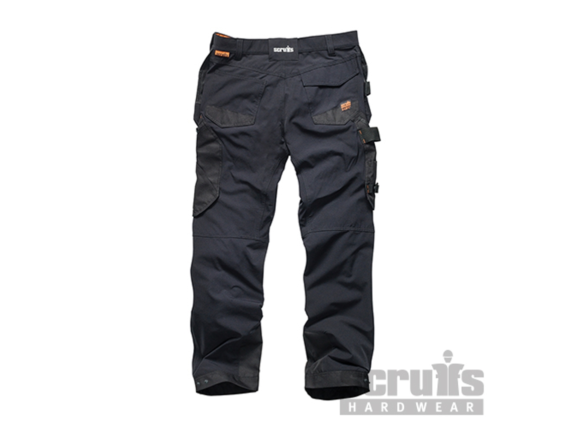 SCRUFFS T54755.1 Pantalón de bolsillos con funda Pro Flex Plus, color negro