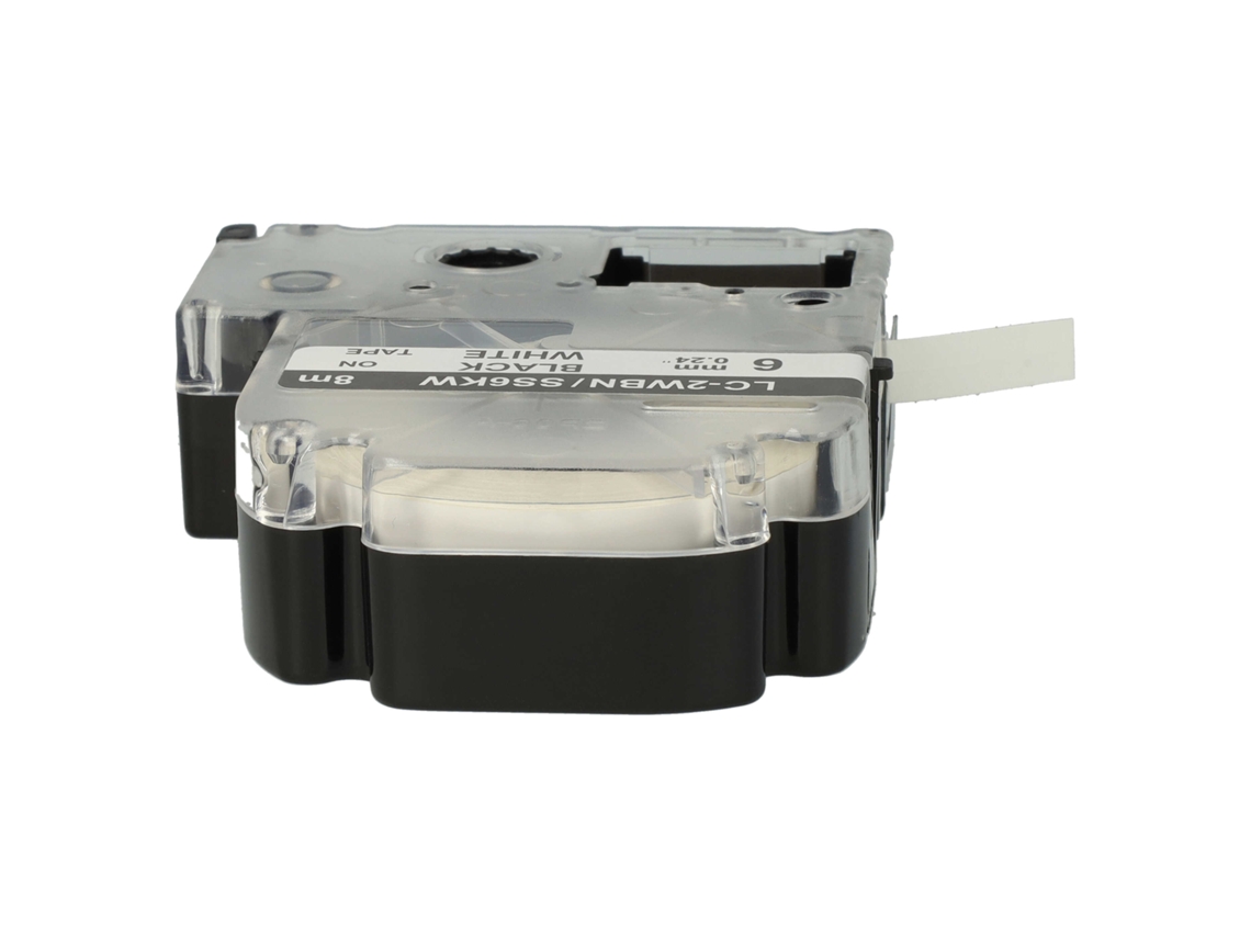 Cartucho de cinta Epson LC-2WBN de 6 mm (negro sobre blanco)