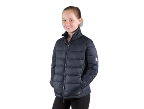 Chaqueta de Niña HORZE Club Ligeramente Acolchada Acolchado Azul (134 cm/140)