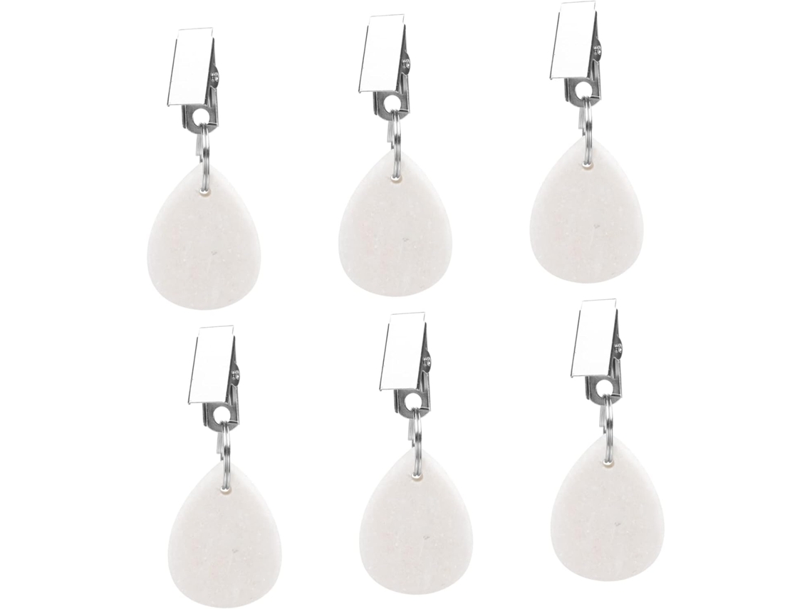 Clips De Acero Inoxidable Para Sujetar Manteles (6 Unidades) Para Uso Decorativo.