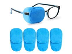 4 Parches Oculares Para Niños Niñas, Parche Ojo Izquierdo Derecho Para Gafas, Tratamiento Ambliopía Estrabismo Suave Cómodo Rosa Roja