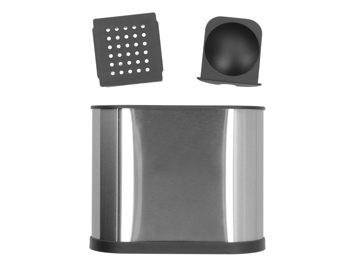 Soporte Para Cubiertos De Acero Inoxidable Con Recipiente De Drenaje, Organizador De Palillos, Cocina
