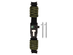 Pulsera De Paracord 6 En 1 Con Brújula, Silbato Y Encendedor Para Samsung Watch 6, 5 Y 4.