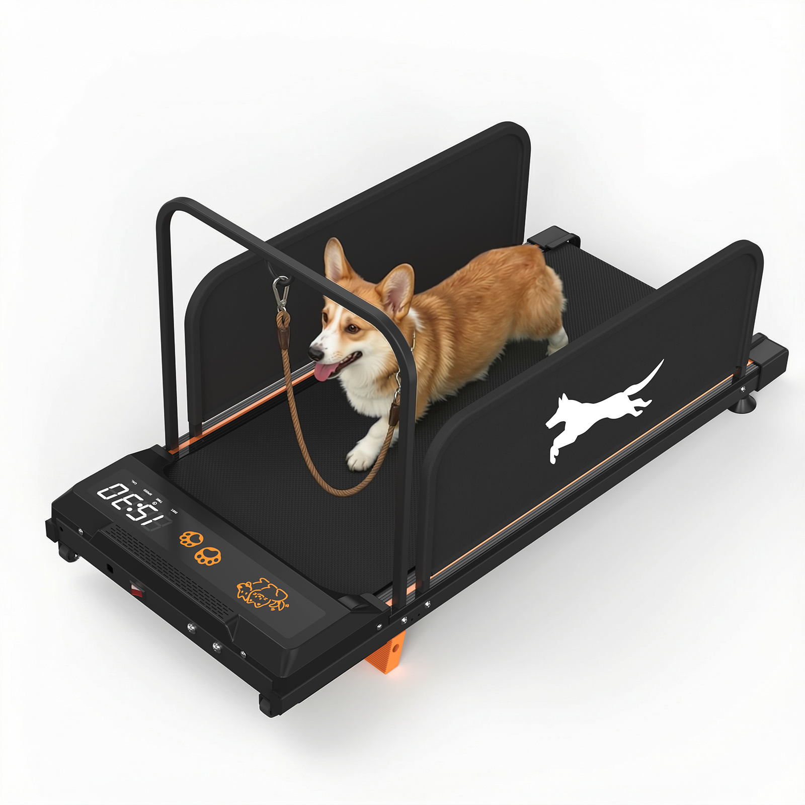 Cinta de correr para perros pequeños: dispositivo de entrenamiento silencioso para cachorros, ideal para uso en interiores, con rueda de ejercicio portátil.