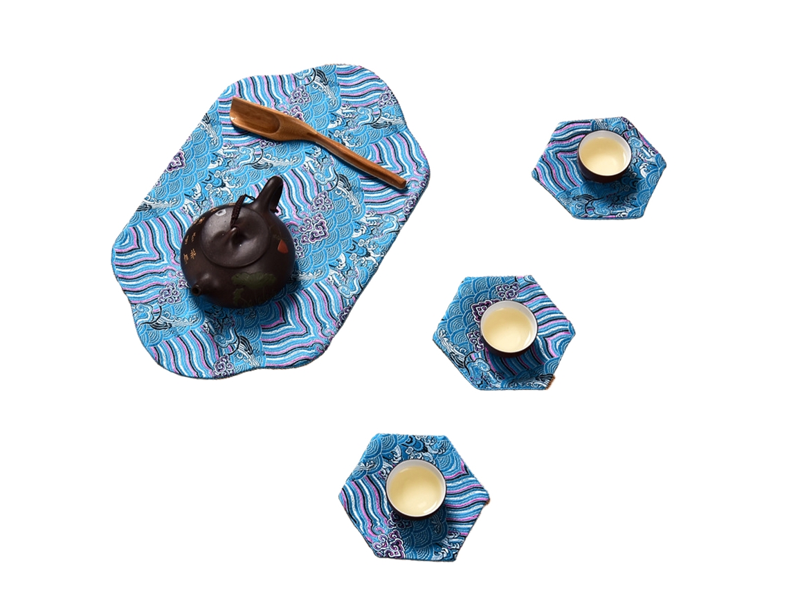 Toallas de cocina de estilo chino, toallas de té Gongfu, accesorio para bandeja de té TRUYUETY
