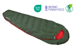 High Peak Pak 600 ECO, saco de dormir tipo momia, poliéster reciclado, sin PFC