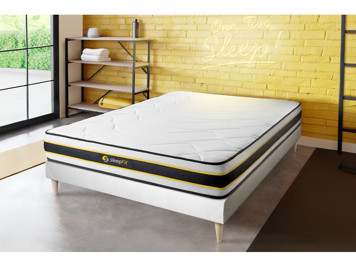 Somier Flexy Multiláminas Zonas SLEEPFIT Espuma con memoria Blanco (180x200)