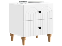 Maison Exclusive - Armario De Noche Con Cajón 2 Pcs Brillante 43 X 34,5 X 48 Cm