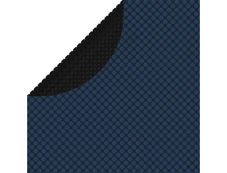 vidaXL Cubierta solar de piscina de PE flotante negro y azul 527 cm