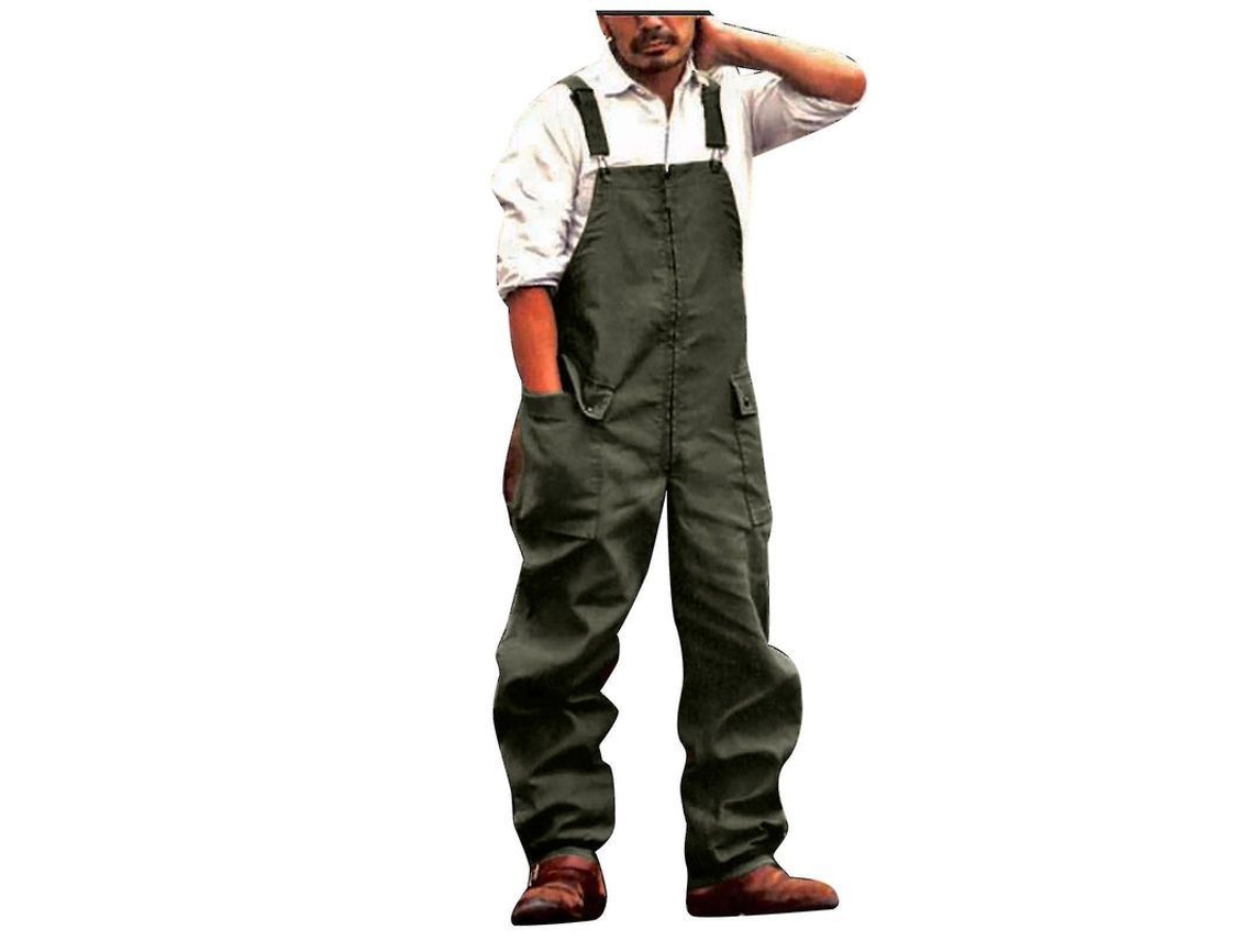 Pantalones cargo para hombre, tallas grandes, estilo casual, verde militar, 3XL
