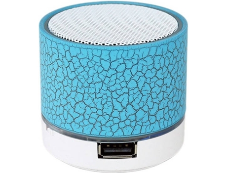 Altavoz Bluetooth GETEK A9 (3W - Autonomía: 2-3h - Azul)