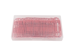 30 Piezas Clip De Pluma Metálica Acero Inoxidable Multifunción Portátil Para Libretas Marcapáginas Recibos Rojo