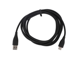 Cabo De Reposição Para Fone De Ouvido Mmx150 2m Ofc Usb Tipo C Áudio Anti-enrolamento Preto
