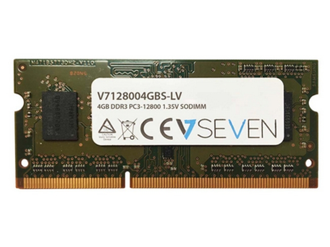 Memoria RAM DDR3 V7 V7128004GBS-LV (1 x 4 GB - 1600 MHz - CL 11 - Verde)