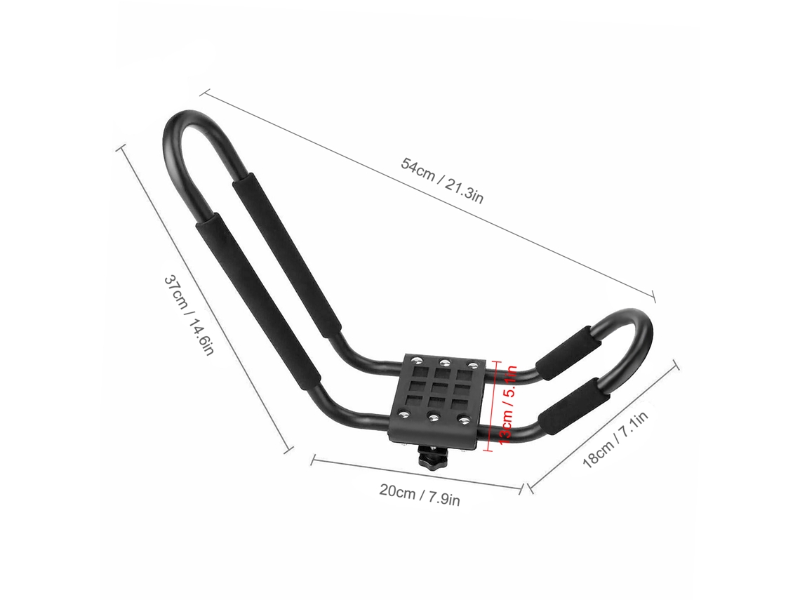 Soportes de techo para kayak y tabla de surf. Soportes para coche (2 pares).