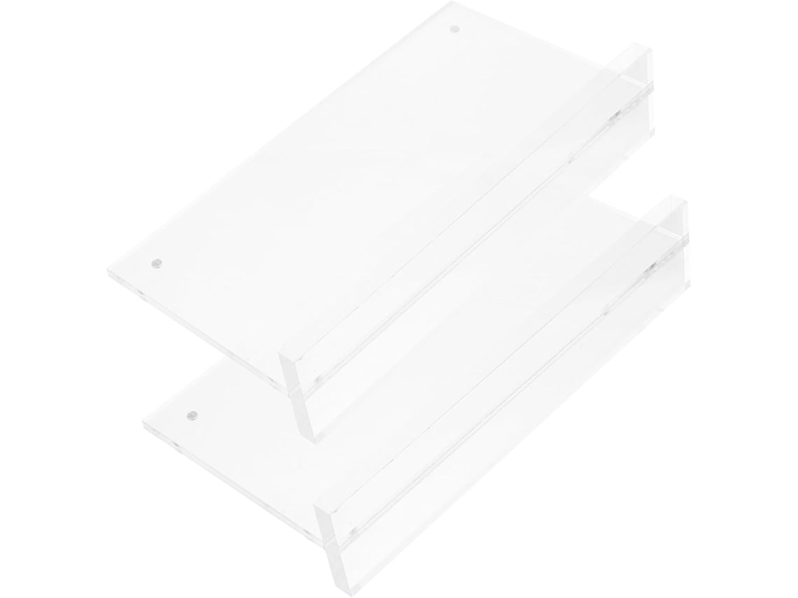 Conjunto De 2 Porta-menus Magnéticos Em Acrílico Transparente, 10x20 Cm