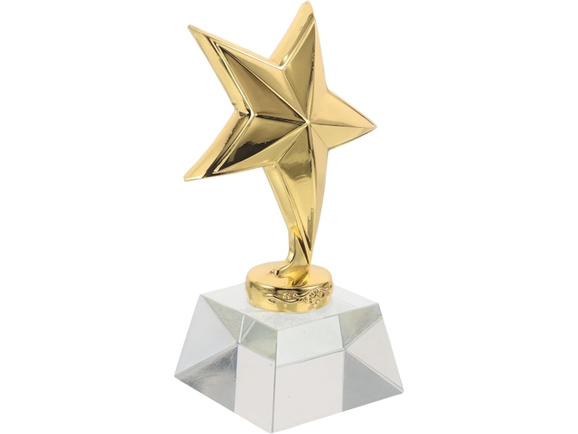 Trofeo De Cristal Y Metal Para Niño Y Niña
