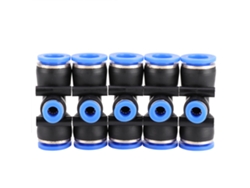 50 Peças Conector Rápido 3 Vias De Plástico Para Tubo De Ar Neumático Fitting Manguera Peg12-6-12