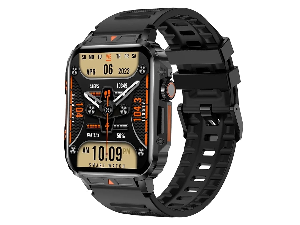 Reloj Inteligente Militar 1.95 Al Aire Libre Hombres Llamada Bluetooth Smartwatch Ip68 Impermeable Relojes De Fitness Para Android Ios Yuysan