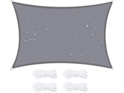 Vela De Sombra Rectangular Impermeable Resistente Poliéster