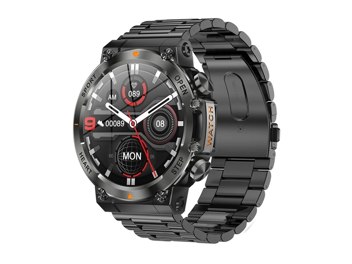 Smartwatch Ak61 400mah Batería Grande Bluetooth Llamadas Externas Yizhood (negro)