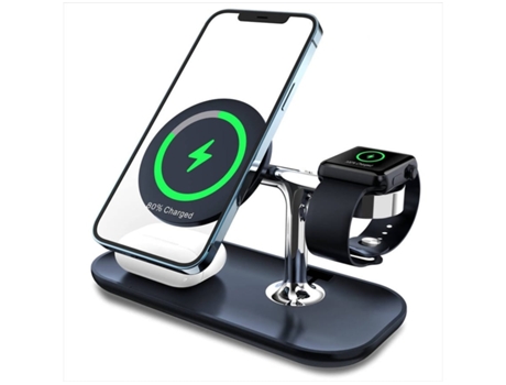 Cargador Estação Sem Carregament para iPhone 13/12 YIZHOOD Negro