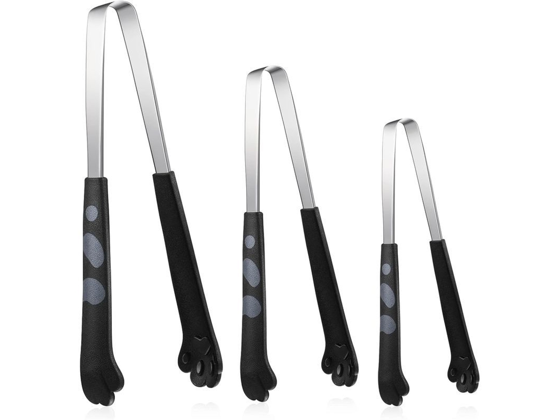 Cuisine Pince In Forme De Griffe De Chat 3 Pièces Acier Silicona Inoxidable Negro Para Cocina Y Barbacoa