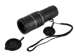 Telescopio monocular 40x60 HD para día y noche, caza, camping, senderismo, color negro.