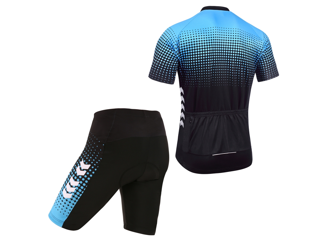 Conjunto de ropa de ciclismo de verano para hombre: maillot y culotte con almohadilla de gel 5D, de secado rápido y transpirable.