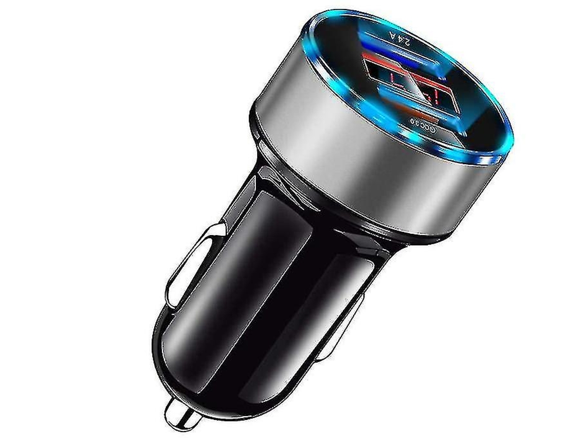 Cargador Carro Usb Android Para Apple, Samsung Yizhood Gris
