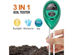 Analizador De Suelo 3 En 1: Medidor De Humedad Del Suelo Y Probador De Plantas.