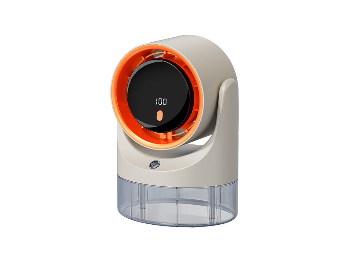 Ventilador De Mesa Eifson Con Niebla De Agua Y Pantalla Digitalbeige