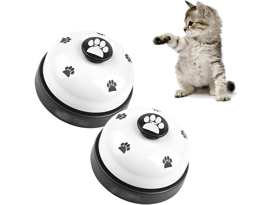 2 Campanas Puerta Entrenamiento Para Perros Gatos Mascotas Comunicación