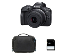 Canon Eos R100 + Rf-s 18-45mm F/4.5-6.3 Is Stm + Bolsa + Tarjeta Sd De 8 Gb