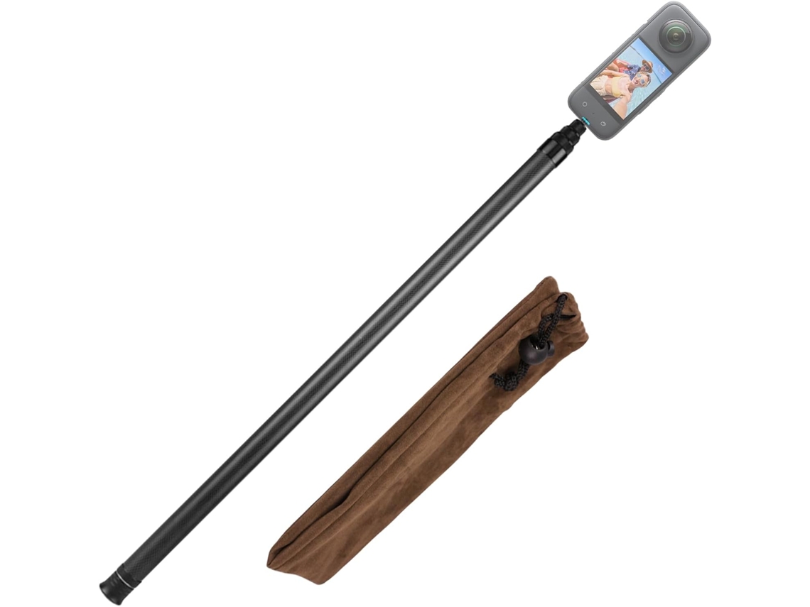 Cámara Para Selfies, Trípode Ligero De Fibra De Carbono Para Viajes, Deportes, Aventuras, Filmación Y Golf.