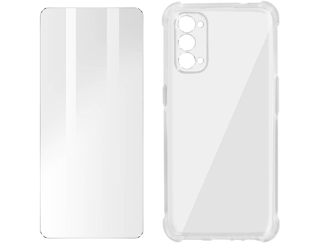 Kit Funda + Protector de Pantalla Oppo Find X3 Lite AVIZAR Cristal Templado (Transparente)