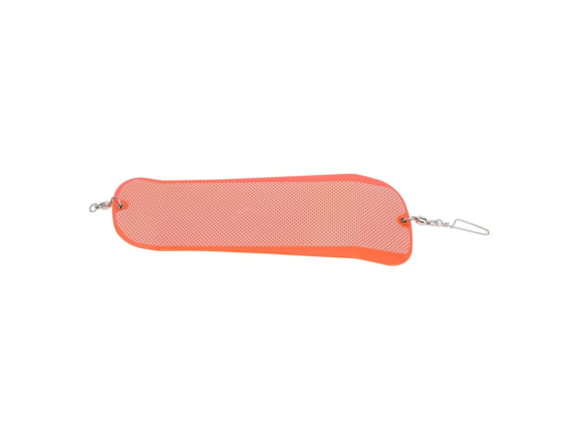 Danu26-flasher De Pesca Luminoso Doble Cara Abs Tabla De Buceo Para Pesca En El Mar Troll 28cm Naranja Rojo