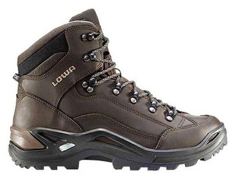 Botas para Hombre LOWA Renegade Couro Lined Mid Marrón para Montaña (EU 44 1 / 2)