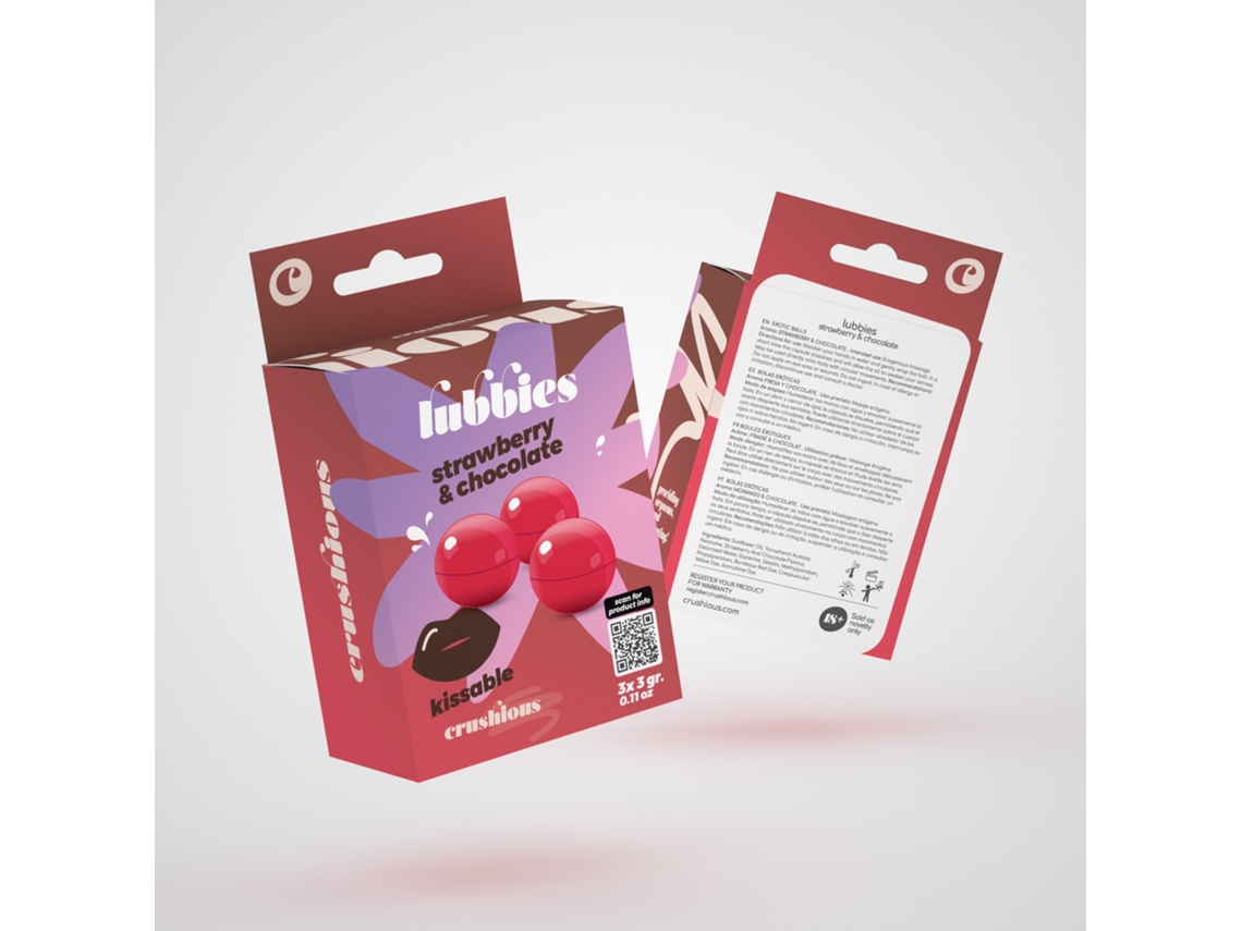 Bolas De Aceite Crujientes De Chocolate Lubbies Besables Fresa