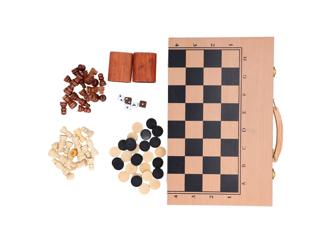 -set De Ajedrez De Madera Portátil Para Viajes, Desarrolla Pensamiento Lógico Y Planificación Estratégica, Ideal Para Principiantes Y Profesionales