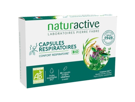 Naturactive Cápsulas Respiratorias Orgánicas 30 Cápsulas NATURACTIVE