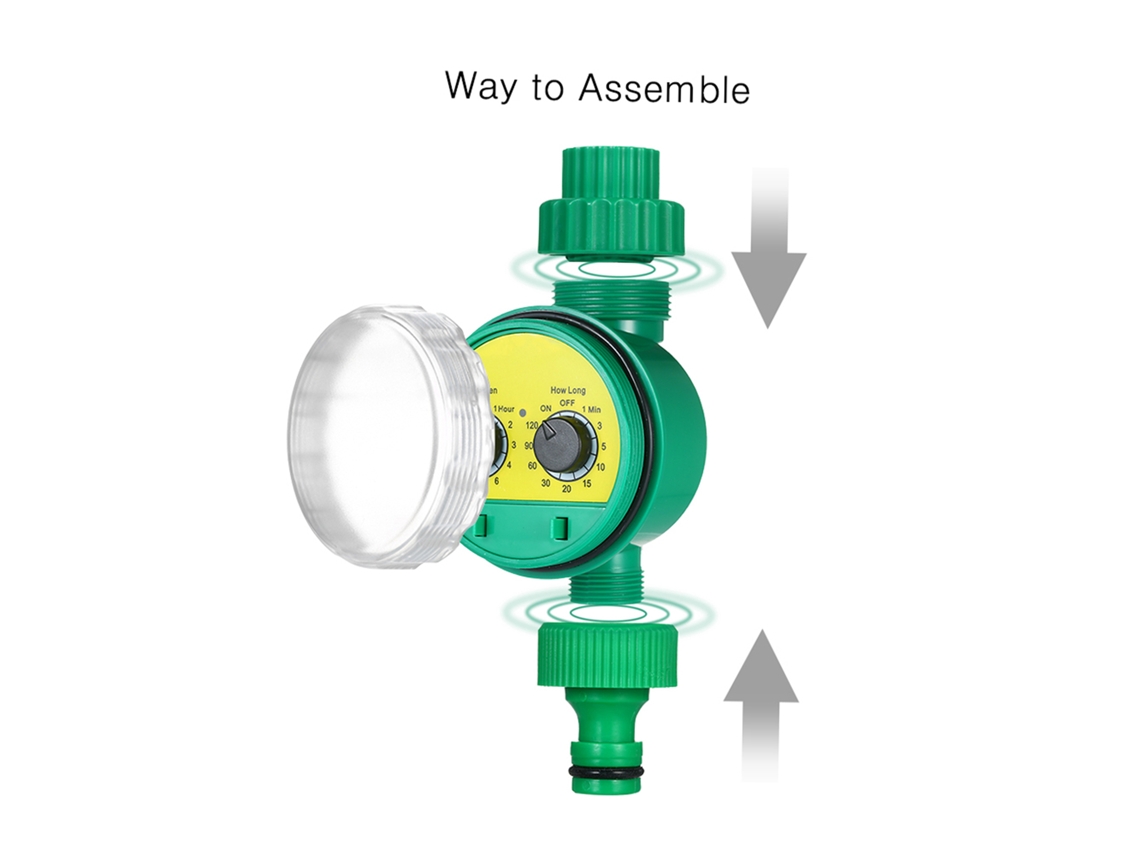 Controlador De Riego Automático Programable Con Kit De Riego Para Jardín, Césped Y Balcón Bxj-008