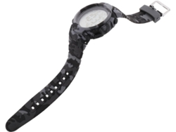 Relógio Esportivo Digital Multifuncional Com Tela Led Grande, Camuflagem Cinza, À Prova D'água, Unissex.