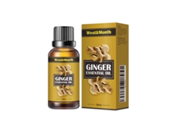 Aceite esencial de jengibre natural puro para masajes y aromaterapia.