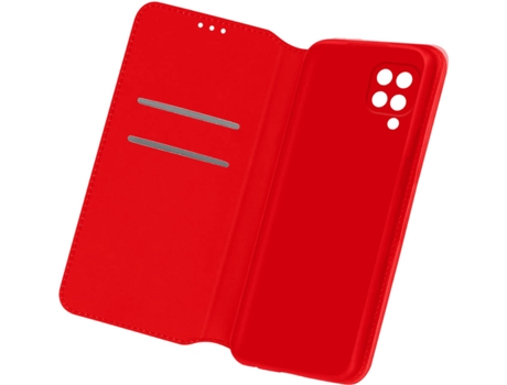 Carcasa Samsung Galaxy M12 AVIZAR FOLIO-ELEC-RD-M127F Libro Rojo