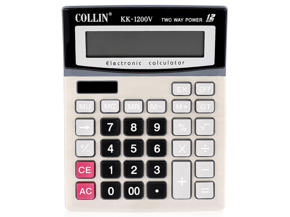 Calculadora electrónica portátil de 12 dígitos KK-1200V