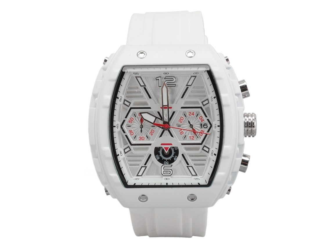 Reloj De Pulsera De Cuarzo Con Correa De Cuero Para Hombre/mujer, Ideal Para Estudiantes, Parejas Y Enamorados (blanco).