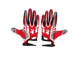 Guantes De Fútbol Y Béisbol - Antideslizantes Con Rendimiento Mejorado Para Actividades Al Aire Libre - Rojo - Talla L